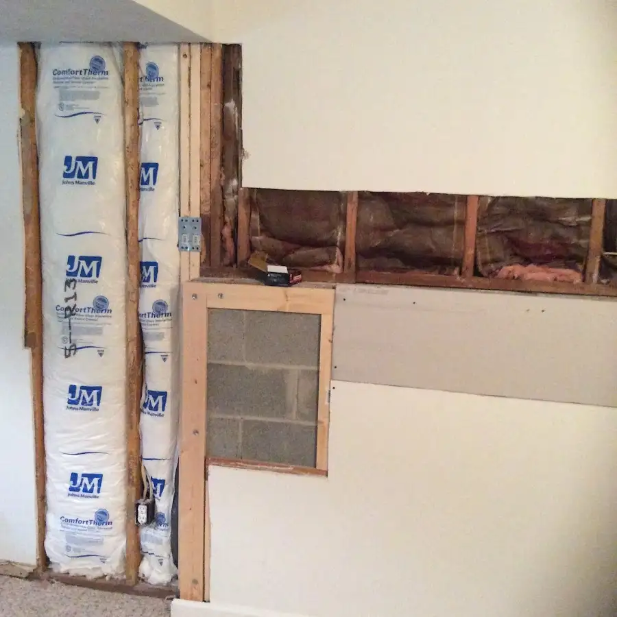 Wall insulation replacement during Contents Cleaning & Restoration in Santa Ana